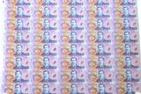 New Zealand Sheet of 40 Fifty dollars 1999 AA99 Uncut sheet (40), only 100 printed! SPL