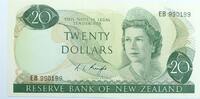 New Zealand 20 Dollars Signature de R.L. Knight -