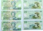 New Zealand 20 Dollars 1999 Billets du gouverneur Donald T. Brash SPL