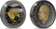 New Zealand 2 Dollars 2024 King Charles III FB