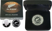New Zealand 1 Dollar 2019 All Blacks, Silver Specimen st 80,00 EUR  + 17,00 EUR frais d'envoi