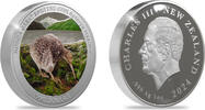 New Zealand Dollar 2024 Roroa Great Spotted Kiwi. PP 84,00 EUR  + 17,00 EUR frais d'envoi
