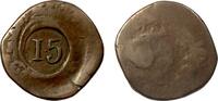 India 15 Reis 1846 India - Portuguese Countermarked coinage ss for type 88,00 EUR  + 17,00 EUR frais d'envoi