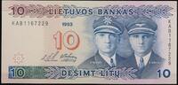 Lithuania 10 Litu 1993 Bank of Lithuania unz 109,00 EUR  + 17,00 EUR frais d'envoi