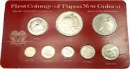 Papus New Guinea Mint Set 1975 First Coinage. Specimen set. st 76,00 EUR  + 17,00 EUR frais d'envoi