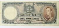 Fiji 5 Shillings 1938 Le roi George VI TB