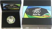 New Zealand Dollar 2016 Pièce dargent Road to Rio Olympics. Prix réduit de 4 euros FB