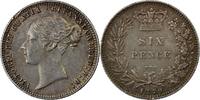 Great Britain Sixpence 1879 Queen Victoria aEF-EF 83,00 EUR  + 17,00 EUR frais d'envoi