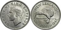 New Zealand Florin 1943 George VI. vz 42,00 EUR  + 17,00 EUR frais d'envoi