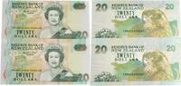 New Zealand 20 Dollars 1997 Uncut pair with reverse serials. unz 155,00 EUR  + 17,00 EUR frais d'envoi