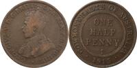 Australia Halfpenny 1915-H George V, scarce date. aVG-Fine 67,00 EUR  + 17,00 EUR frais d'envoi