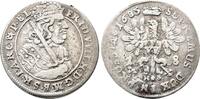 18 Gröscher 1685 HS, Königsberg. Brandenburg Preussen Friedrich Wilhelm 1640-1688. Kl. Schrötlingsfehler, fast sehr schön