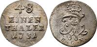 Brandenburg Preussen 1/48 Taler Friedrich Wilhelm I. 1713-1740. -