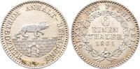 Anhalt Bernburg 1/6 Taler Alexander Carl 1834-1863. -