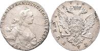 Russland Katharina II. 1762-1796. Rubel 1765, St. Petersburg. Kl. Randfehler, vorzüglich