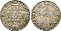 Braunschweig Wolfenbüttel 1/6 Taler (6 Mariengroschen) Rudolf August und Anton Ulrich 1685-1704. -