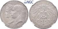 Mecklenburg Schwerin 5 Mark 1904 A. Friedrich Franz IV. 1897-1918. Hochz... 495,00 EUR  + 15,00 EUR frais d'envoi