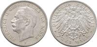 Baden Friedrich II. 1907-1918. 2 Mark 1911 G. Kl. Randfehler, fast vorzüglich