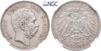 Sachsen 2 Mark 1901 E. Albert 1873-1902. Vorz&uuml;glich-Stempelglanz / NGC M... 365,00 EUR  + 15,00 EUR frais d'envoi