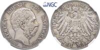 Sachsen 2 Mark 1902 E. Albert 1873-1902. Auf seinen Tod. Stempelglanz / ... 575,00 EUR envoi gratuit