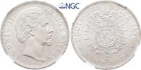 Bayern 5 Mark 1876 D. Ludwig II. 1864-1886. Vorz&uuml;glich-Stempelglanz / NG... 1550,00 EUR envoi gratuit