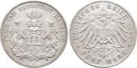 Hamburg Stadt 5 Mark 1907. Kl. Randfehler, sehr sch&ouml;n 75,00 EUR  + 9,00 EUR frais d'envoi