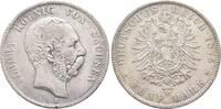 Sachsen 5 Mark 1875 E. Albert 1873-1902. Gereinigt, kl. Randfehler, fast... 70,00 EUR  + 9,00 EUR frais d'envoi