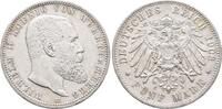 W&uuml;rttemberg 5 Mark 1903 F. Wilhelm II. 1891-1918. Kl. Randfehler, sehr s... 70,00 EUR  + 9,00 EUR frais d'envoi
