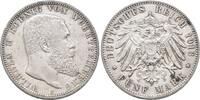 W&uuml;rttemberg 5 Mark 1913 F. Wilhelm II. 1891-1918. Kl. Randfehler, sehr s... 70,00 EUR  + 9,00 EUR frais d'envoi