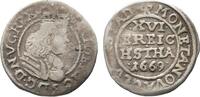Schleswig Holstein, königliche Linie 1/16 Taler (Dütchen) Friedrich III. von Dänemark 1648-1670. -