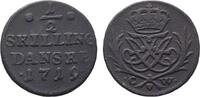 Dänemark Ku.-1/2 Skilling Frederik IV. 1699-1730. -