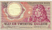 Netherlands 25 Gulden Christiaan Huygens -