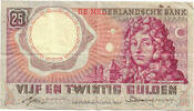 Netherlands 25 Gulden Christiaan Huygens -