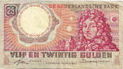 Netherlands 25 Gulden Christiaan Huygens -