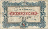 France / Strasbourg 50 Cemto,es WWI - Emergency Currency -