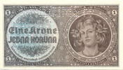 BOHEMIA & MORAVIA 1 Krone / Koruna Specimen -