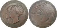 Netherlands Historical medal 25e anniversaire de mariage Wilhelmina & Hendrik - Van der Hoef -