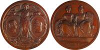 Belgium / France Historical medal Leopold I - Louis Philippe I Inauguration de la ligne de chemin de fer Bruxelles -