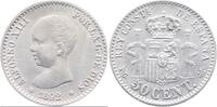 Spanien 50 Cent Alfonso XIII. 1886-1931 -