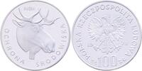 Polen 100 Zlotych Bedrohte Tierwelt, Elch, PROBE ! -