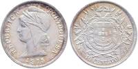 Portugal 10 Centavos Silber Kopf der Freiheitsgöttin -