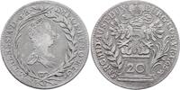 RDR Haus Habsburg Böhmen 20 Kreuzer Maria Theresia 1740-1780 -