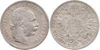 Österreich Habsburg 1 Gulden (Florin) Franz Joseph I. 1848-1916 -