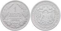 Bulgarien 1 Lev Silber Alexander I. 1879-1886 -
