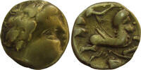 CELTIC, GAULE 1/4 Stater 2nd century BC. Northwest. Aulerci Cenomani Aul... 1230,00 EUR  + 19,00 EUR frais d'envoi