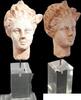 Greek Terracotta female head in Terracotta, 200-100 BC, * Canosa * *Beautiful style* *Intact* -