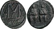 Follis from Emperor Justin II (574/75 AD) -