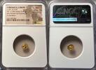 CYRENAICA, CYRENE AV 1/10th Stater CYRENAICA, CYRENE AV 1/10th GOLD STATER NGC GRADE AU -