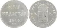  6 Kreuzer für Ungarn 1 1849 NB Revolutions-Prägungen 1848-1849. vorzügl... 125,00 EUR  + 8,00 EUR frais d'envoi