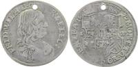 Brandenburg-Preussen 1/3 Taler 1672 Friedrich Wilhelm der Grosse Kurfürst 1640-1688. gelocht, Prägeschw., TTB
